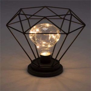 Vintage Diamanten Vorm Kooi Lampenkap Industriële Retro Metalen Vogelkooi Lamp Guard Licht Lamphouder