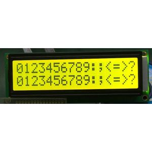 5 V 1 Pcs Grotere Lcd 1602 16X2 Grootste Karakter Big Size Geel Groen Scherm Module Parallel 122*44 Mm HD44780 LMB162GBY