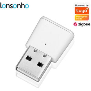 Lonsonho Tuya Zigbee Signaal Repeater Usb Zigbee Mesh Transmiter Uitbreiden 20-30M Compatibel Zha Zigbee2MQTT Tasmota Deconz