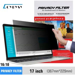17.1 inch Privacy Screen Filter anti-gluren Protector film voor 16:10 Breedbeeld Laptop 367mm * 229mm