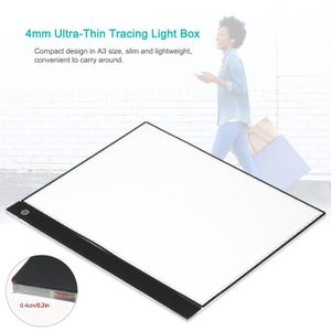 A3 Led Tracing Light Box Pad Grafische Tablet Ultra-Dunne Tekentafel Copyboard 3 Niveaus Dimmen Met Aparte Schaal plaat Clips