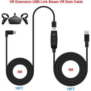 8M/ 26FT Vr Verlengkabel USB3.0 Stabiele Data Lijn Type A Naar C Usb Headset Kabel Voor Oculus quest Link Stoom Vr Accessoires