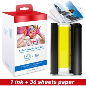 Uniplus Voor Canon Selphy Kleur Inkt Papier Set Compact Foto Printer CP1200 CP1300 CP910 CP900 3 Stuks Inkt Cartridge Kp 108IN KP-36IN