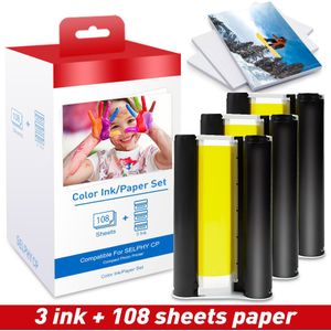 Uniplus Voor Canon Selphy Kleur Inkt Papier Set Compact Foto Printer CP1200 CP1300 CP910 CP900 3 Stuks Inkt Cartridge Kp 108IN KP-36IN