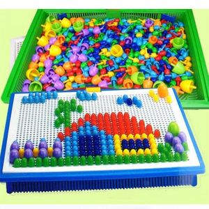 Paddestoel Nagel Combinatie Ban Boord Speelgoed Paddestoel Ding Boxed Puzzel Kinderen Educatief Speelgoed 3-8 Jaar Oud