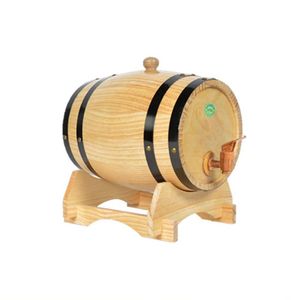 1.5L 3L Eiken Vat Bier Brouwen Vaatje Wijn Vat Voor Whiskey Rum Poort Decoratieve Vat Vaatje Hotel Restaurant Display Eiken vat