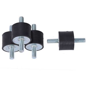 4 Stuks M10 Rubber Schokdemper Dubbele Externe Draad Rubber Anti-Trillingen Trillingen Isolator Duurzaam