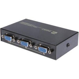 130 MHz 1 2 Monitor Switch VGA Video Switch Splitter VGA Switcher Converter Adapter Box Sluit 2 Monitoren/PC naar 1 Monitor