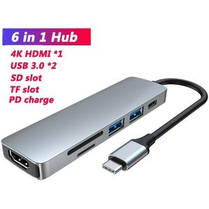 11 In 1 Usb C Hub Type C Adapter 4K Hdmi Vga RJ45 Lan Ethernet Sd/Tf Hub 3.5Mm Aux 11 Poort Dock Station Pc Laptop Splitter