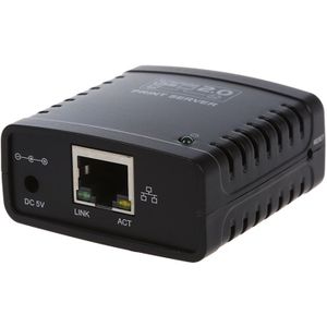 Print Server Usb 2.0 Ethernet Netwerk Lpr Voor Lan Ethernet Networking Printers Delen Zwart