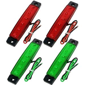 4Pcs DC12V Navigatie Lichten Waterdicht Anti-Collision Abs Plastic Stofdicht Exterieur Onderdelen Marine Boot Indicator Lampen