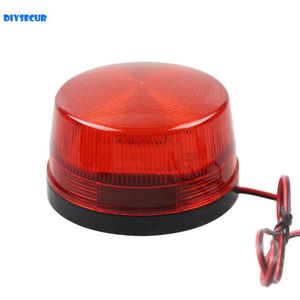 Diysecur 5 Stks/partij 12V Security Alarm Strobe Signaal Waarschuwing Sirene Rode Led Lamp Knipperlicht