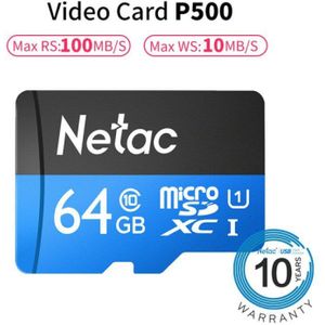 64 GB Class 10 TF Card Flash Micro Sd-kaart voor Smart Telefoon Geheugenkaart en CCTV Camera & DVR massa Data-opslag Hoge Snelheid 100 MB/S