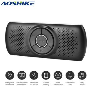 Aoshike Draadloze Bluetooth Car Kit Set Handsfree Speakerphone Multipoint Zonneklep Speaker Voor Telefoon Smartphones Auto Subwoofer