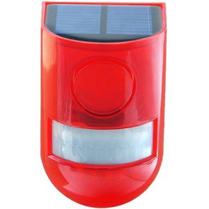 Solar Infrarood Motion Sensor Alarm Met 110Db Sirene Strobe Licht Voor Huis Tuin Carage Schuur Carvan Alarmsysteem-