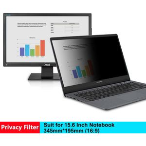 15.6 Inch (345Mm * 195Mm) magnetische Privacy Filter Screen Beschermfolie Voor 16:9 Laptop Notebook Anti-Glare Screen Protector