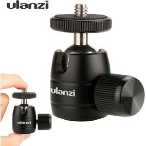 Ulanzi U-30 CNC Metalen Mini Statief Ball Head Balhoofd met 1/4 ""draad, statief hoofd voor iPhone X Smartphone/lichtgewicht Camera 'S