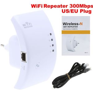 Wireless-N Wifi Repeater 300 Mbps Extender Router Range Booster US/EU Plug