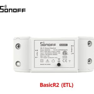 Itead Sonoff Basic R2 Mini Diy Module Wifi Lichtschakelaar Draadloze App Afstandsbediening Schakelaar 220V Smart Home Elektrische schakelaars