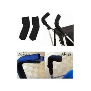 2 Stks/paar Kinderwagen Accessoires Vervoer Front Handvat Kinderwagen Black Magic Tape Bumper Bar Cover Accessoire Kinderwagen