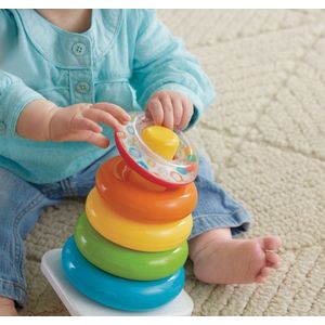 Baby Speelgoed 0-36 Maanden Educatief Stack Nesting Rainbowtoren Ring Learning Brilliant Basics Rock-a-stack Rammelaar Speelgoed