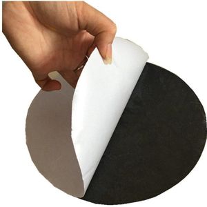 HE3D zelfklevende non slip mat Antislip membraan rubber zwart diameter 20 cm dikte 2mm voor ciclop 3d scanner platform tafel