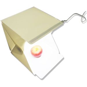 Draagbare Vouwen Lightbox Fotografie Studio Softbox LED Light Soft Box Tent Kit voor Telefoon DSLR Photo Achtergrond