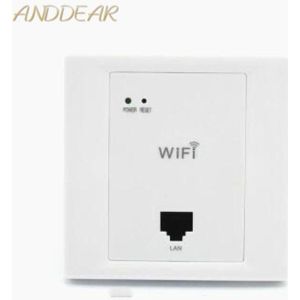 ANDDEAR White Wireless WiFi in Muur AP Hotel Kamers Wifi Cover Mini Wall-mount AP Router Access punt