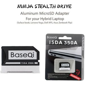 Originele Baseqi Aluminium Minidrive Microsd Card Adapter Voor Oppervlak Boek Lenovo Yoga Dell Xps & Asus Zenbook Flip Laptop 13.5 inch
