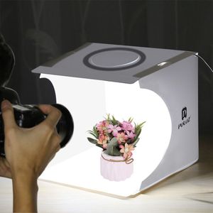 Draagbare Ring Licht doos Vouwen Fotostudio Doos Fotografie Softbox lightbox Studio Schieten Tent Box Kit met 6 Achtergronden