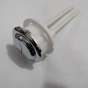 48mm Diameter Dubbele sleutels Ronde Verchromen Plastic Wc Push Knoppen voor wc watertank cover met 48-55mm gat