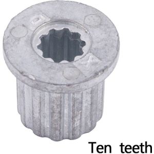 Algemene wasmachine pulsator core center 10 tanden gear leaf water metalen as wasmachine vervangende onderdelen