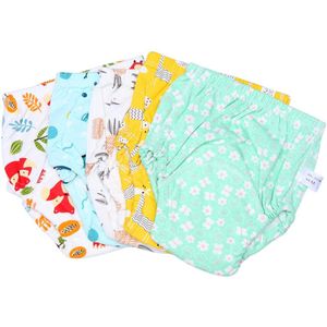 5Pcs Soft Gedrukt Tpu Wasbare Baby Leren Shorts Baby Shorts Katoenen Broek Voor Meisje