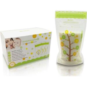 112 Stuks 235Ml Baby Moedermelk Opbergzakken Lekvrije Gesteriliseerd Babyvoeding Veilig Moedermelk Vriezer Opbergtas voor Babyvoeding