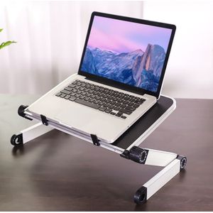 Besegad 360 Graden Verstelbare Opvouwbare Laptop Ondersteuning Desk Stand Holder Riser voor Apple Macbook Air Pro 9.7 inch Samsung Beugel