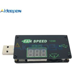 DC 5V 10W USB Fan Cooling Gouverneur Speed Controller Regulator Fan Speed Switch Module LED Dimmen Module 4.0 v-12 V naar 1.0 V-24.0 V