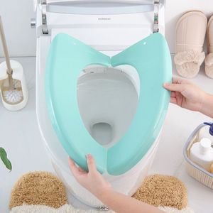 Reizen Toilet Seat Mat Vouwen Potje Seat Pad Mat Waterdicht Herbruikbare Volwassen Toilet Seat Deksel Cover Sanitair Badkamer Accessoires
