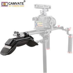 Camvate Universele Schouder Mount/Schouder Pad With15mm Staaf Klem Voor Dslr/Video /Camcorder Camera Schouder Rig Ondersteuning systeem