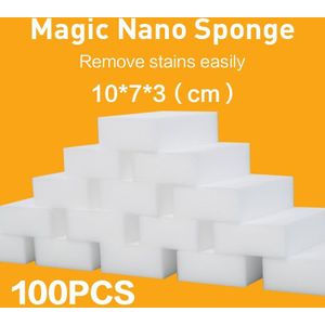 100*70*30 Mm 100 Stuks Magic Sponge Eraser Keuken Kantoor Badkamer Schoon Accessoire/Dish Cleaning Melamine spons Nano