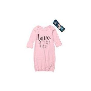 Focusnorm Pasgeboren Baby Meisje Jongen Nightgowns Katoen Gown Outfit Pyjama Set Nachtkleding Baby Night Jurk