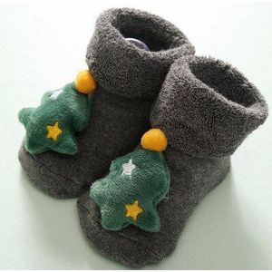 Kerstcadeau Sokken Thema Kinderen Pasgeboren Katoen Cartoon Sokken Winter Kids Baby Baby Anti-Slip Kinderen Unisex Sokken