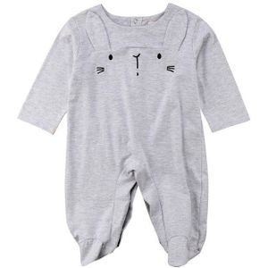 Pudcoco Baby Meisje Jongen Footies Baby Cartoon 3D Katoen Jumpsuit Lange Mouw Kinderen Kleding Outfits Casual Kids Kleding 0-24M