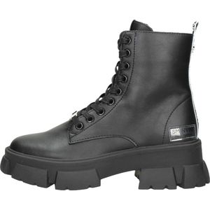 Steve Madden Tanker Veterschoenen Hak - zwart