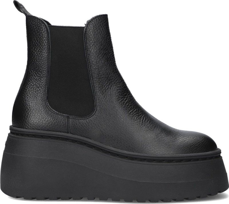 Steve Madden - Pegasus - Chelsea Boot - Zwart - Leer - Chunky Zool