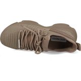 Steve Madden - Mac-E - Damestrainers - Taupe - Textiel