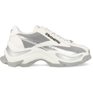 Zoomz - Sneaker - Zilver - Leer