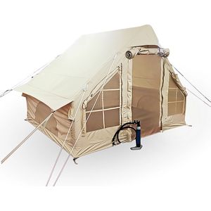 Opblaasbare Vier Persoons Tent - Beige - 300x200x210 cm