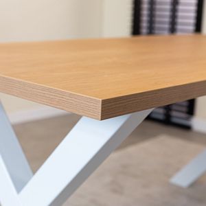 Tafelblad Lenzo - Rechthoekig - Eikenlook - Melamine - 3,8 cm Dikte