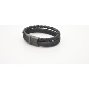 Josh Vintage - heren Armband - Zwart