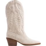 BRONX Jukeson Dames Enkellaarzen - Beige